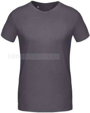 Фото Темно-серая футболка T-BOLKA 180 с вышивкой, размер 3XL