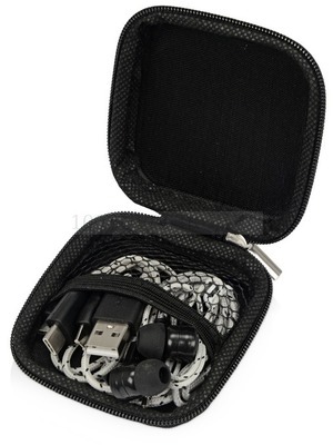Фото Набор In motion с наушниками и зарядным кабелем 3 в 1 (серый)
