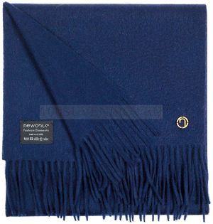 Фото Ярко-синий шарф из шерсти NOBLE