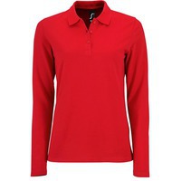 Рубашка поло женская с длинным рукавом PERFECT LSL WOMEN, красная XL