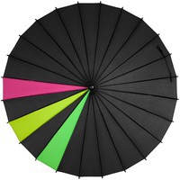 Необычный зонт-трость «Спектр», черный неон