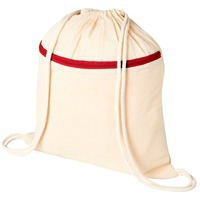 Рюкзак Oregon с карманом на молнии, натуральный/красный