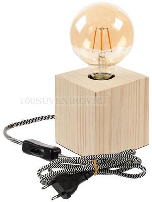 Фото Стеклянная интерьерная лампа RETROSPECTIVE с лазерной гравировкой