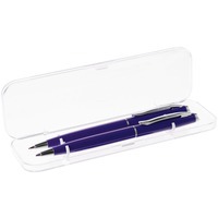Набор фиолетовый из пластика PHRASE: ручка и карандаш