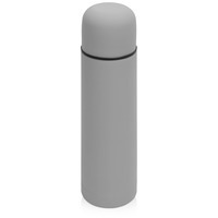 Герметичный термос ЯМАЛ Soft Touch с чехлом, 500 мл., d7 х 24,5 см, серый матовый