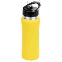 Бутылка спортивная Коста-Рика, желтый/серебристый