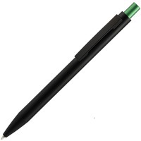 Изображение Ручка шариковая Chromatic, черная с зеленым