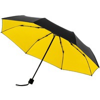 Фотка Зонт складной с защитой от УФ-лучей Sunbrella, желтый с черным Molti