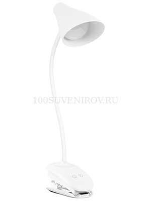 Фото Настольная лампа-ночник LED Clamp на прищепке «Rombica» (белый)