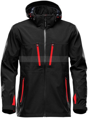 Фото Куртка софтшелл мужская Patrol, черная с красным 3XL «Stormtech»