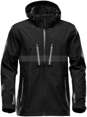 Фото Куртка софтшелл мужская Patrol, черная с серым 3XL «Stormtech»