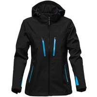 Фотка Куртка софтшелл женская Patrol, черная с синим L, мировой бренд Stormtech