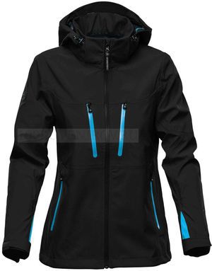 Фото Куртка софтшелл женская Patrol, черная с синим XXL «Stormtech»