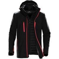 Фотка Куртка-трансформер мужская Matrix, черная с красным S от модного бренда Stormtech