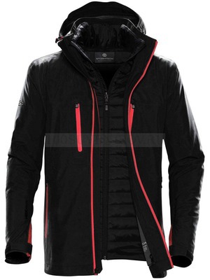 Фото Куртка-трансформер мужская Matrix, черная с красным S «Stormtech»
