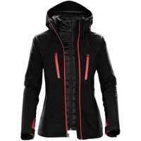 Фотка Куртка-трансформер женская Matrix, черная с красным XS