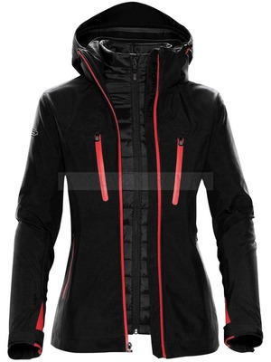 Фото Куртка-трансформер женская Matrix, черная с красным XS «Stormtech»