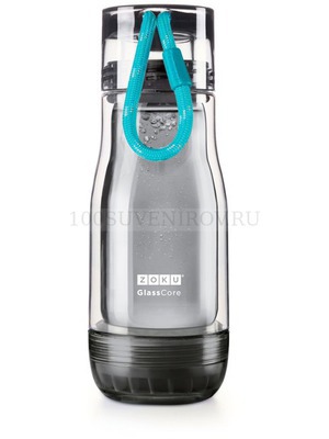 Фото Бутылка для воды Zoku Active (серый)