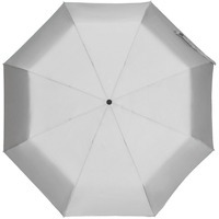 Фото Зонт складной Manifest со светоотражающим куполом, серый, дорогой бренд Molti