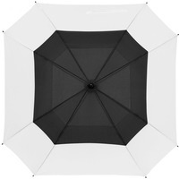 Изображение Квадратный зонт-трость Octagon, черный с белым, магазин Molti