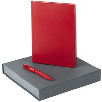 Велкам-кит Chillout с ежедневником и ручкой , красный