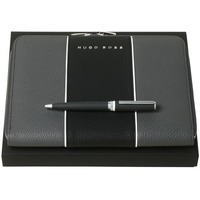 Фотография Набор Gear: папка с блокнотом и ручка, серый от знаменитого бренда Hugo Boss