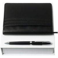 Картинка Набор Club: блокнот А6 и ручка, черный