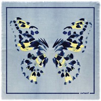 Изображение Платок Madeleine, голубой, люксовый бренд Кашарель