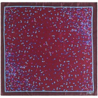 Картинка Платок Tourbillon Silk, бордовый, дорогой бренд Cacharel