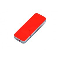 Пластиковая флешка USB 2.0 на 8 Гб со съемным колпачком в стиле I-phone, 7,5 х 2,7 х 0,6 см. Тампопечать, уф-печать