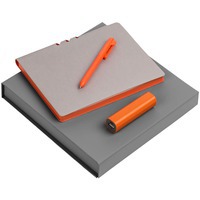 Бизнес-набор Flexpen Energy с зарядником: ежедневник, ручка шариковая, зарядник 2000 мАч