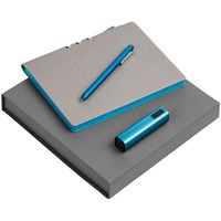 Бизнес-набор Flexpen Energy с зарядником: ежедневник, ручка шариковая, внешний аккумулятор 2000 мАч