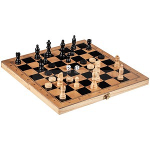 Фото Набор настольных игр Brain Train, ver.2: шахматы, шашки и нарды