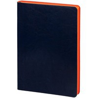 Картинка Ежедневник Slip, недатированный, синий с оранжевым, дорогой бренд Контекст