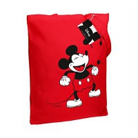 Фотка Холщовая сумка «Микки Маус. Sing With Me», красная