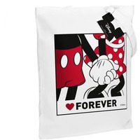 Холщовая сумка «Микки и Минни. Love Forever», белая