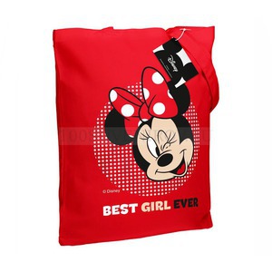 Фото Холщовая сумка «Минни Маус. Best Girl Ever», красная «Disney»