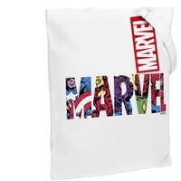 Фотография Холщовая сумка Marvel Avengers, белая
