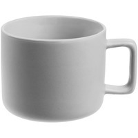 Чашка чайная Jumbo, матовая, светло-серая