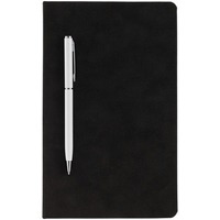 Фотка Блокнот Magnet с ручкой, черно-белый
