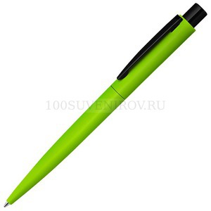 Фото Ручка шариковая металлическая Lumos M soft-touch «UMA» (зеленое яблоко, черный)