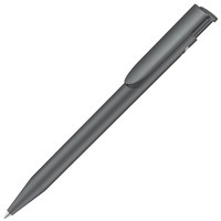 Шариковая эко-ручка HAPPY RECY из переработанного пластика, синие чернила, d0,9 х 13,9 см, серый