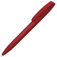 Ручка шариковая пластиковая Coral Gum , soft-touch, красный