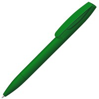 Ручка шариковая пластиковая Coral Gum , soft-touch, зеленый