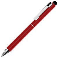 Ручка-стилус шариковая Straight SI Touch из металла, синие чернила, d1 х 13 см, красный