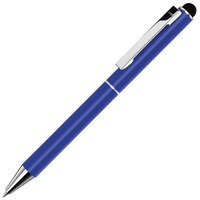 Ручка-стилус шариковая Straight SI Touch из металла, синие чернила, d1 х 13 см, синий