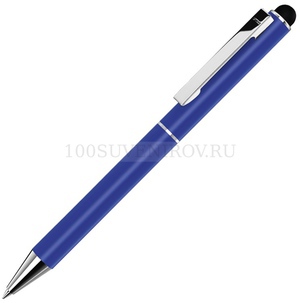 Фото Ручка-стилус шариковая Straight SI Touch из металла, синие чернила, d1 х 13 см «UMA» (синий)