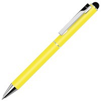 Ручка-стилус шариковая Straight SI Touch из металла, синие чернила, d1 х 13 см, желтый