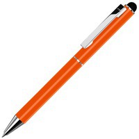 Ручка-стилус шариковая Straight SI Touch из металла, синие чернила, d1 х 13 см, оранжевый