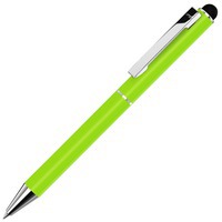 Ручка-стилус шариковая Straight SI Touch из металла, синие чернила, d1 х 13 см, салатовый